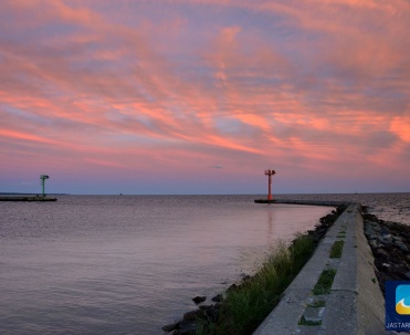 wejście do portu w Jastarni 